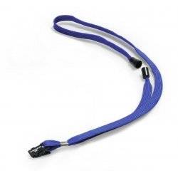 Durable 8119 07 Textile Necklace With Safety Release 44cm Dark Blue